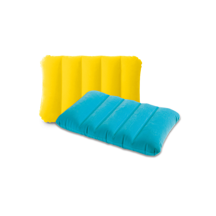 Oreiller junior | Bleu ou jaune | Accessoire gonflable | INTEX