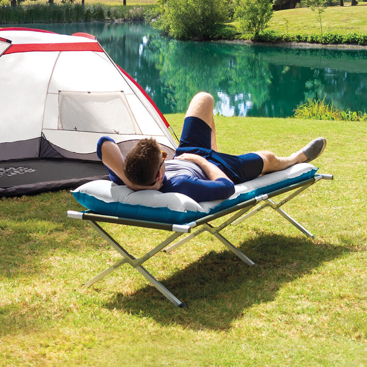 Matelas gonflable de camping 1 personne INTEX