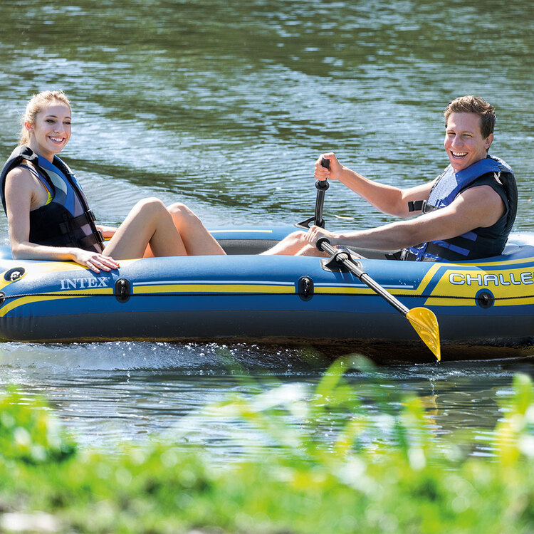Bateau gonflable | Challenger 2 | 2 places | Rames & gonfleur | INTEX
