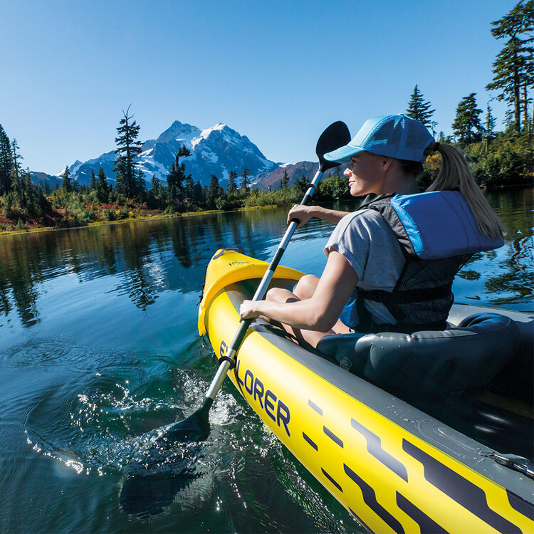 Kayak gonflable | Explorer K2 | 2 places | Rames & gonfleur | INTEX