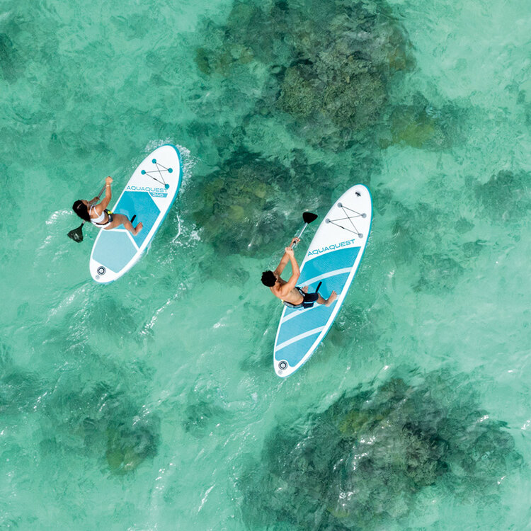 Paddle Aqua Quest 320 | 1 personne | Kit complet d'accessoires | INTEX