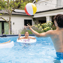 Piscine Graphite ronde | Gris | 4,78 x 1,24 m | Habillage PVC | INTEX