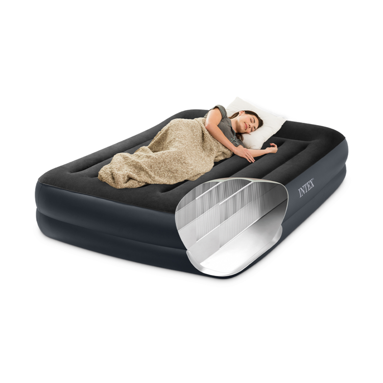 Matelas gonflable électrique | Pillow rest raised | 2 pers | INTEX
