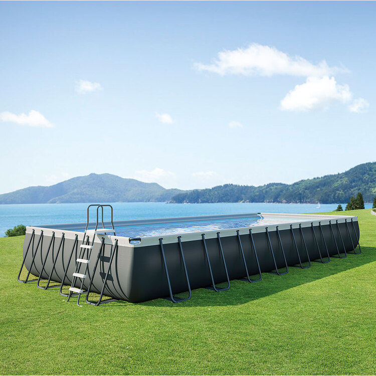 Piscine Ultra XTR rectangulaire | 9,75 x 4,88 x 1,32 m | Gris | INTEX