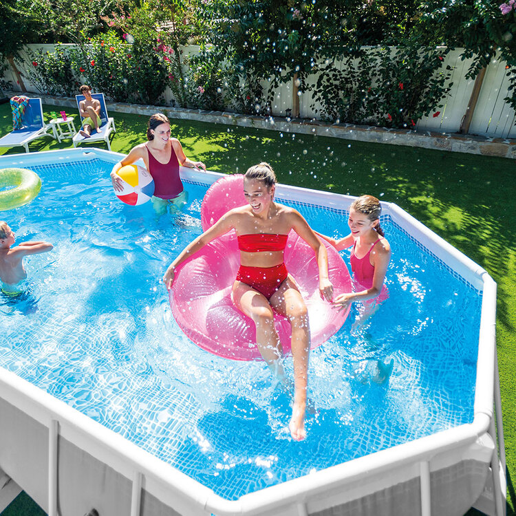 Kit piscine Prism Frame ovale INTEX 5,03 x 2,74 x 1,22 m