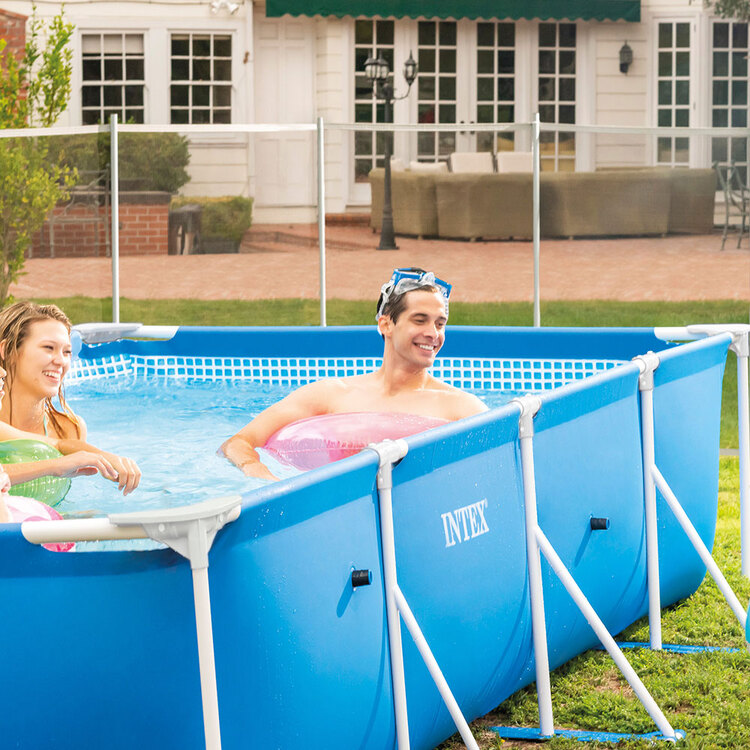 Kit piscine Metal Frame Junior rect INTEX 4,50 x 2,20 x 0,84 m