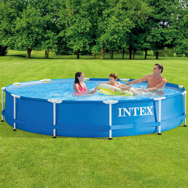 Kit piscine Metal Frame ronde tubulaire INTEX 3,66 x 0,76 m