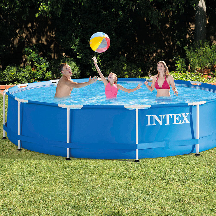 Kit piscine Metal Frame ronde tubulaire INTEX 3,66 x 0,76 m