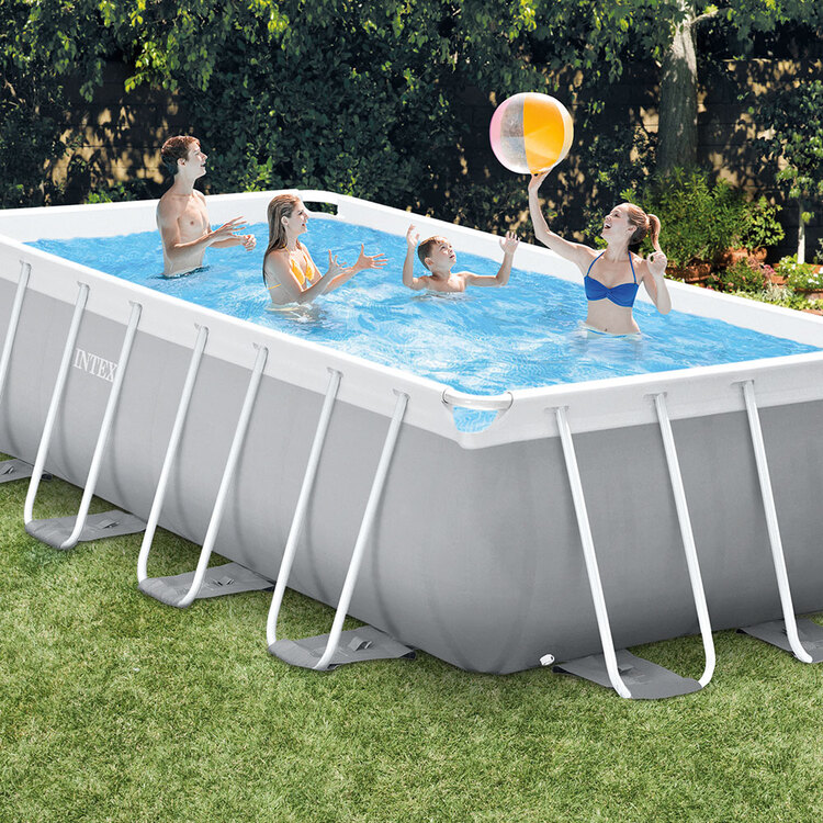 Kit piscine Prism Frame rectangulaire INTEX 4,88 x 2,44 x 1,07 m