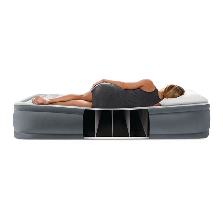 Matelas gonflable PremAire I | 2 personnes | Gonfleur intégré | INTEX