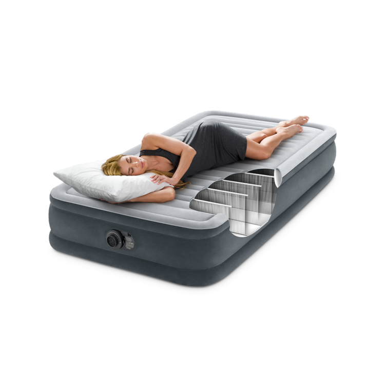 Matelas gonflable comfort plush 1 personne INTEX