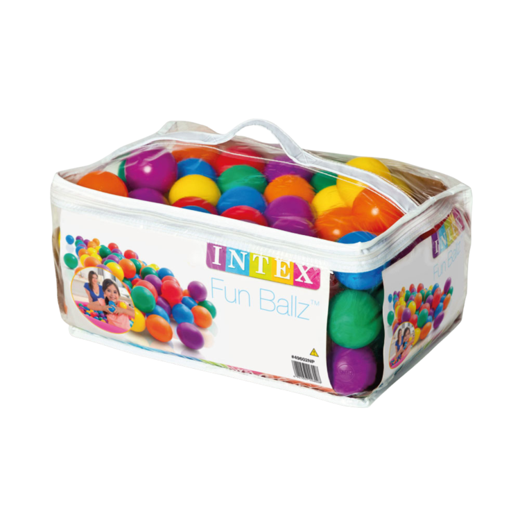 Sac de 100 balles multicolores Ø 6,5 cm