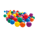 Sac de 100 balles multicolores Ø 6,5 cm