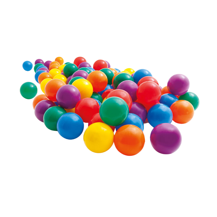 Sac de 100 balles multicolores Ø 6,5 cm