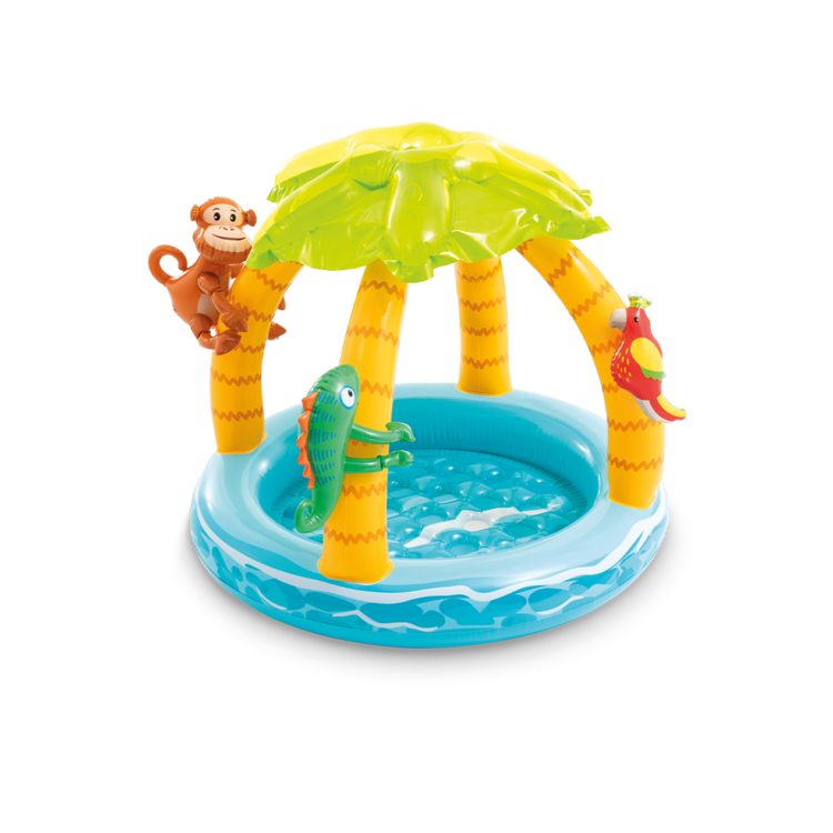 Pataugette tropicale | Petite piscine | Jeu gonflable |1-3 ans | INTEX