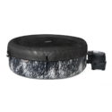 Spa gonflable 4 places Galaxie | Rond | Noir & bandeau LED | INTEX