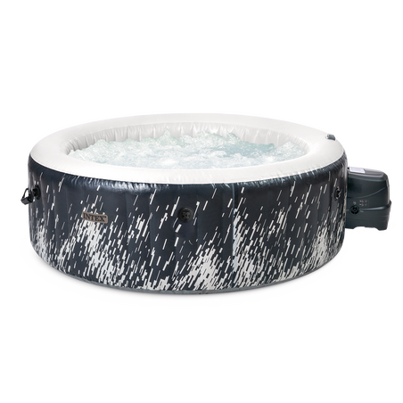 Spa gonflable 4 places Galaxie | Rond | Noir & bandeau LED | INTEX
