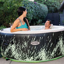 Spa gonflable 4 places Galaxie | Rond | Noir & bandeau LED | INTEX