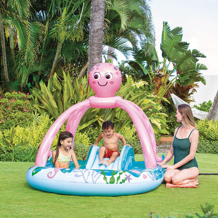 Aire de jeux pieuvre | Jeu gonflable | Enfants de 2 ans+ | INTEX