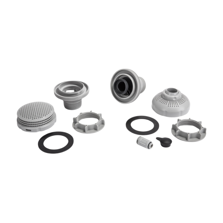 Lot de 2 crépines larges pour piscines de diamètre 38 mm INTEX