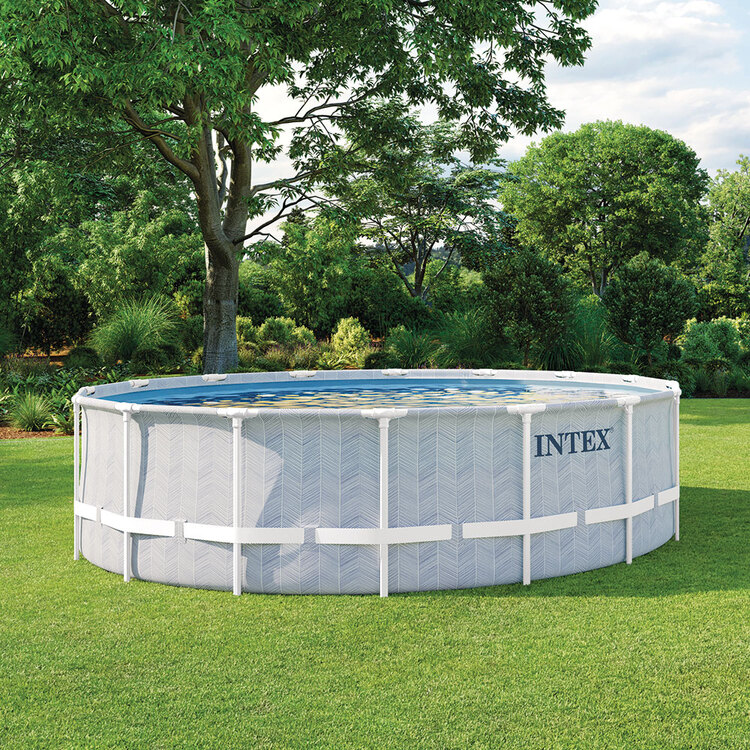 Piscine tubulaire chevron | Ronde | 4,88 x 1,22 m | INTEX