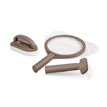 Kit d'entretien pour spa gonflable | 3 accessoires | Marron | INTEX