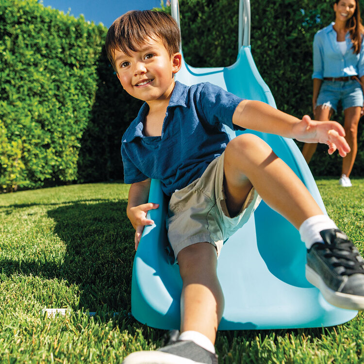 Toboggan sur pieds 2 marches | 3-10 ans | Bleu | Jeu extérieur | INTEX