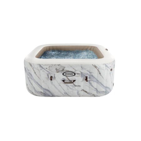 Structure gonflable pour spa bulles/jets carré 4 places Calacatta INTE