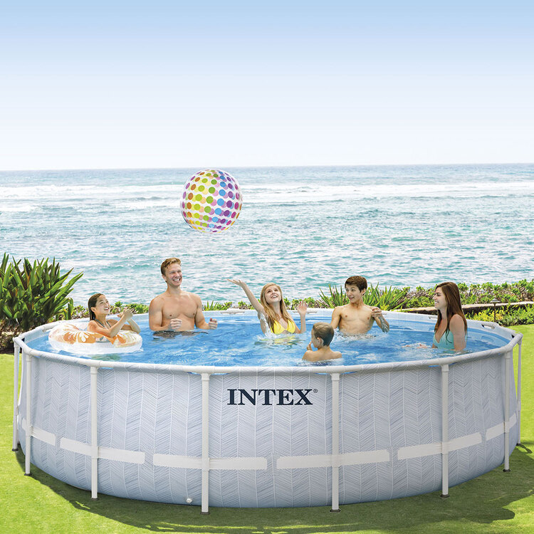 Piscine tubulaire chevron | Ronde | 4,88 x 1,22 m | INTEX