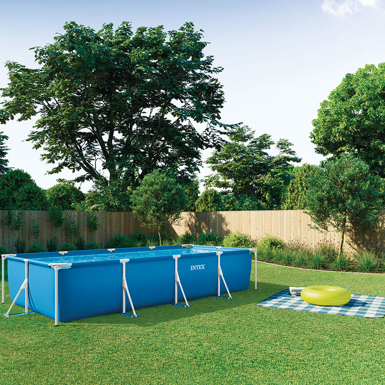 Kit piscine Metal Frame Junior rect INTEX 4,50 x 2,20 x 0,84 m