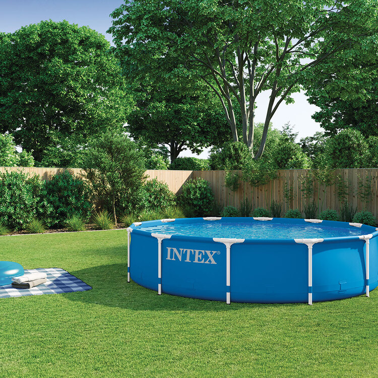 Kit piscine Metal Frame ronde tubulaire INTEX 3,66 x 0,76 m
