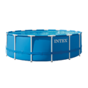 Kit piscine Metal Frame ronde tubulaire INTEX 4,57 x 1,22 m