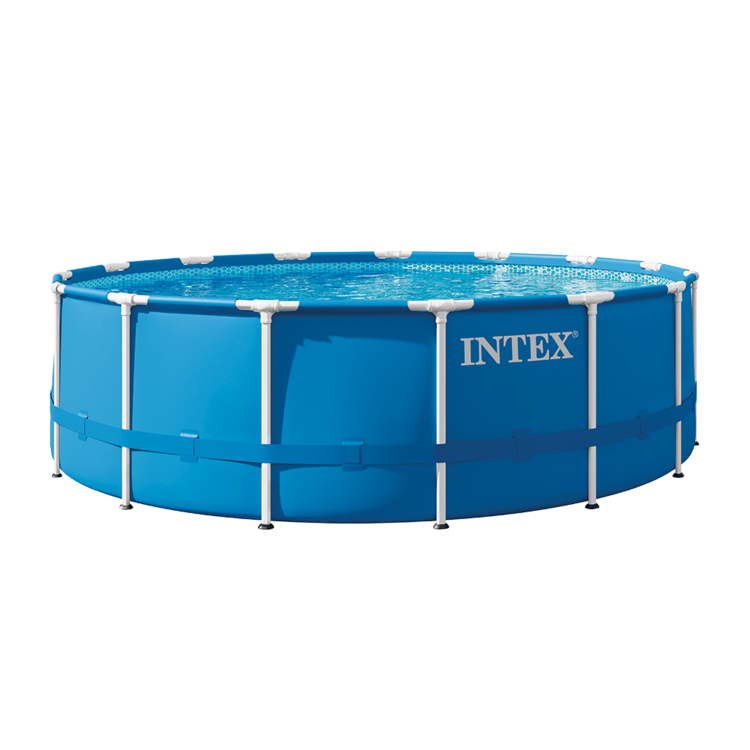 Kit piscine Metal Frame ronde tubulaire INTEX 4,57 x 1,22 m