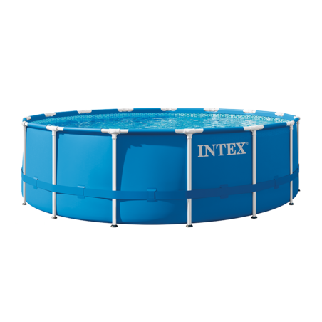 Kit piscine Metal Frame ronde tubulaire INTEX 4,57 x 1,22 m