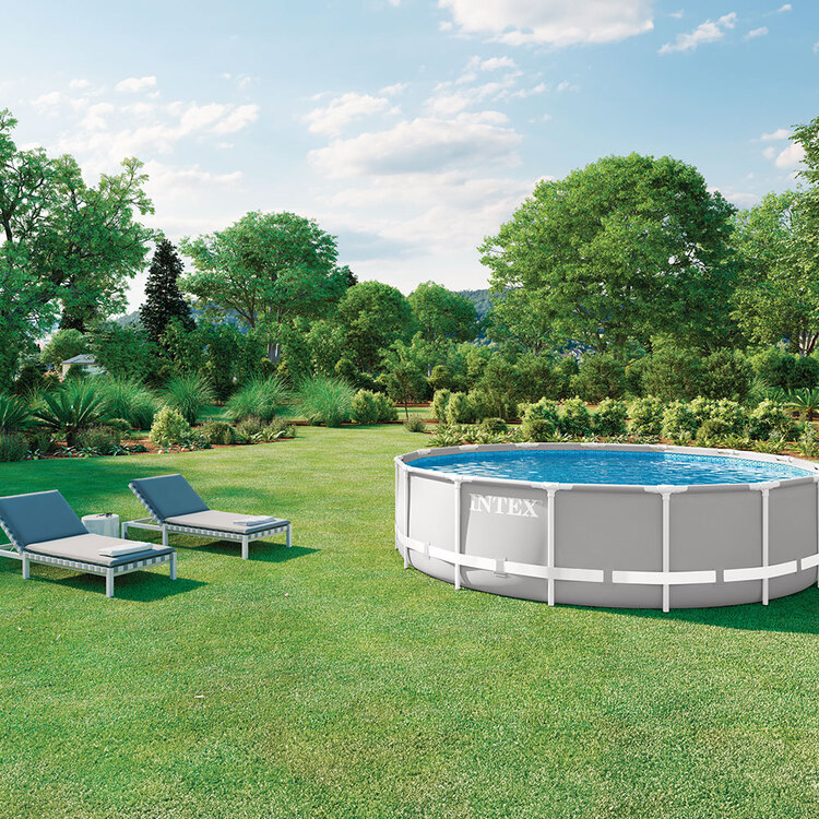 Kit piscine Prism Frame ronde INTEX 4,57 x 1,07 m