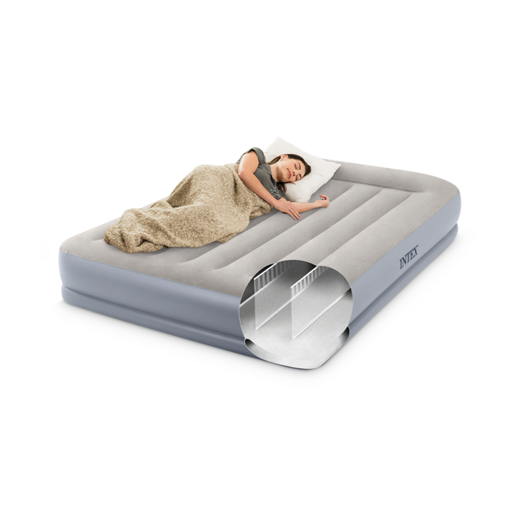 Matelas gonflable électrique | Pillow rest mid rise | 2 pers | INTEX
