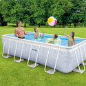 Piscine Chevron | Tubulaire rectangulaire | 4,00 x 2,00 x 1,22m |INTEX