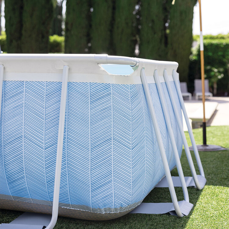 Piscine Chevron | Tubulaire rectangulaire | 4,00 x 2,00 x 1,22m |INTEX
