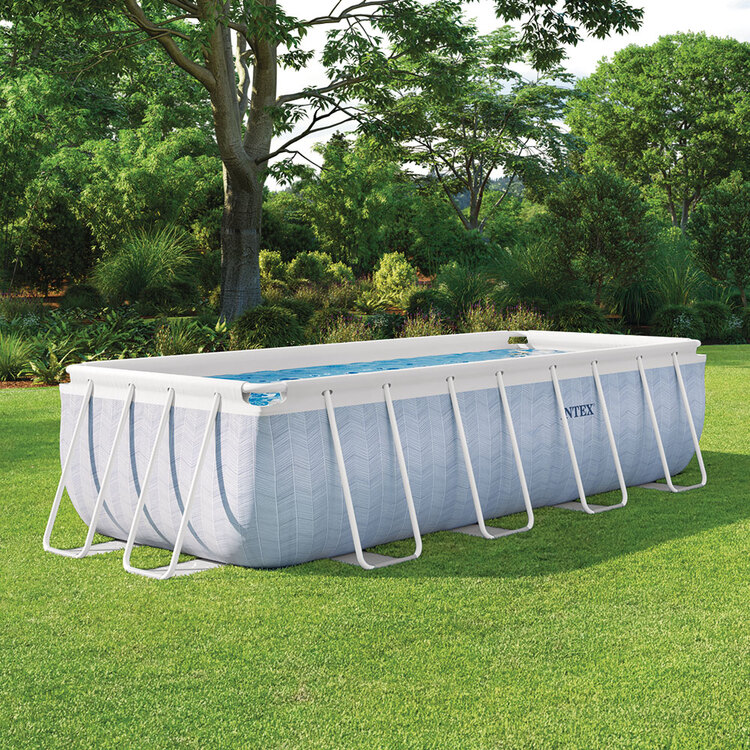 Piscine Chevron | Tubulaire rectangulaire | 4,00 x 2,00 x 1,22m |INTEX