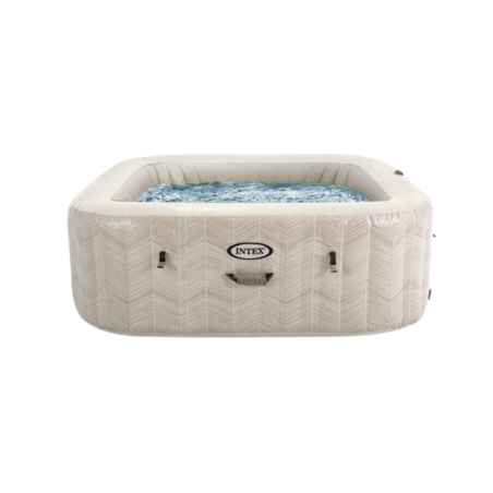 Structure gonflable pour spa carré bulles 4 places Chevron INTEX