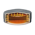 Couverture thermique pour spa gonflable rond 6 places | Noir | INTEX