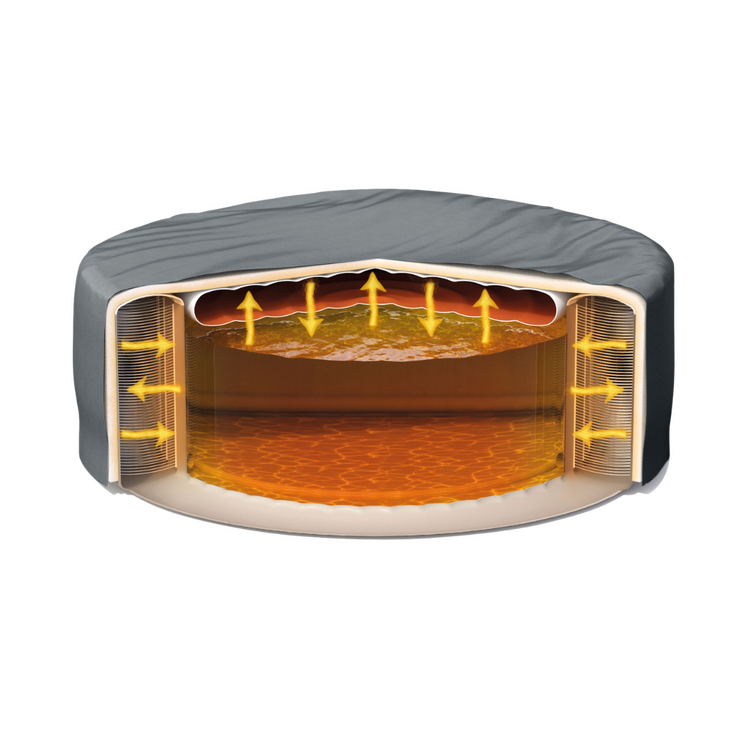 Couverture thermique pour spa gonflable rond 6 places | Noir | INTEX