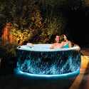 Spa gonflable 4 places Galaxie | Rond | Noir & bandeau LED | INTEX