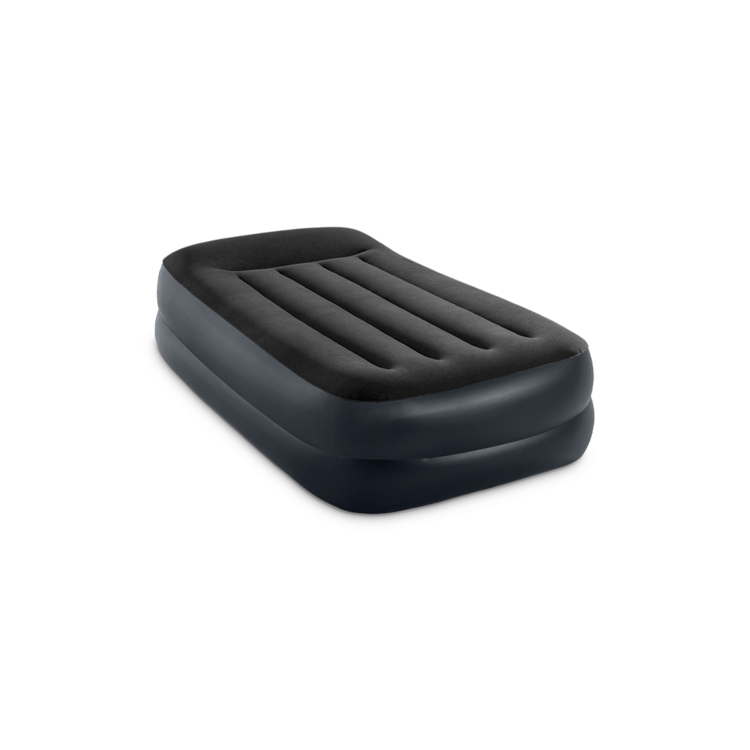 Matelas gonflable électrique | Pillow rest raised | 1 personne | INTEX