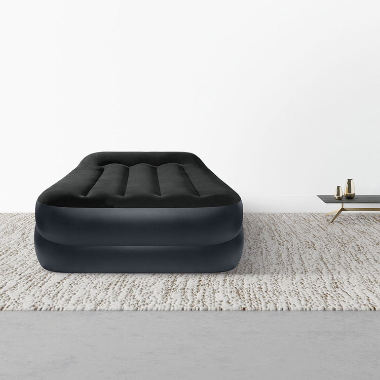 Matelas gonflable électrique | Pillow rest raised | 1 personne | INTEX