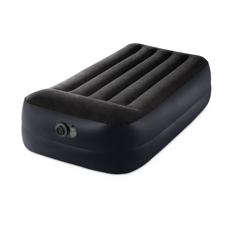 Matelas gonflable électrique | Pillow rest raised | 1 personne | INTEX