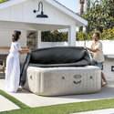 Couverture thermique pour spa gonflable carré 6 places | Noir | INTEX