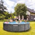 Piscine Baltik | Tubulaire ronde | Gris cérusé | 5,49 x 1,22 m | INTEX