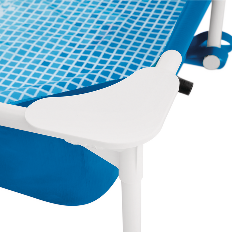 Kit piscine tubulaire pour animaux | Carrée | Bleu | INTEX