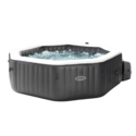Spa gonflable 4 places Carbone | Octogonal | Noir | INTEX